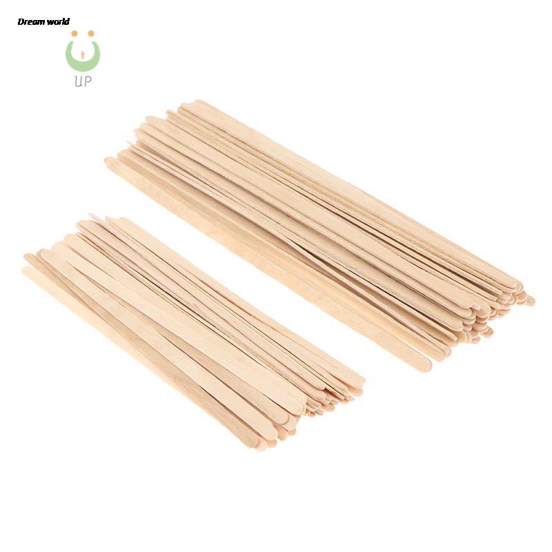 Wooden Coffee Stirrers 100pcs - Biodegradable Drink Sticks