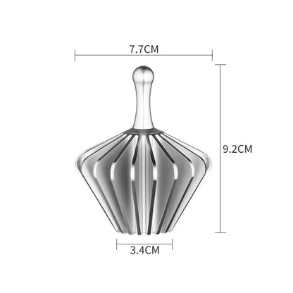Aluminum Alloy Coffee Strainer Paper Presser Dripper Tamper Ribbed Paper Press for Brewing Coffee