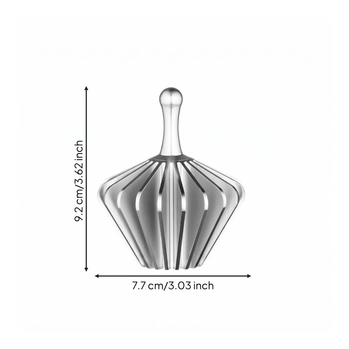Aluminum Alloy Coffee Strainer Paper Presser Dripper Tamper Ribbed Paper Press for Brewing Coffee