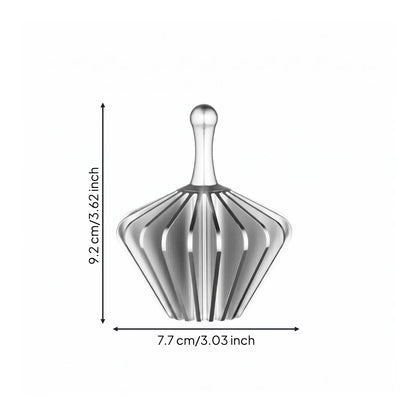 Aluminum Alloy Coffee Strainer Paper Presser Dripper Tamper Ribbed Paper Press for Brewing Coffee