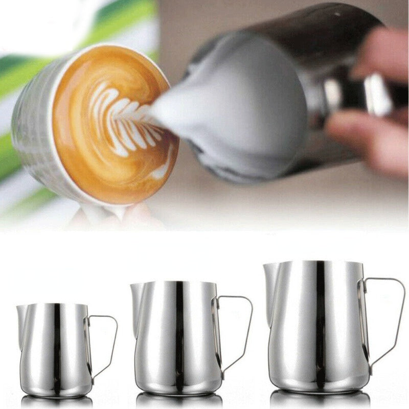Milk Frother Jug: Stainless Steel Milk Frothing Pitcher - 100/350/600ml