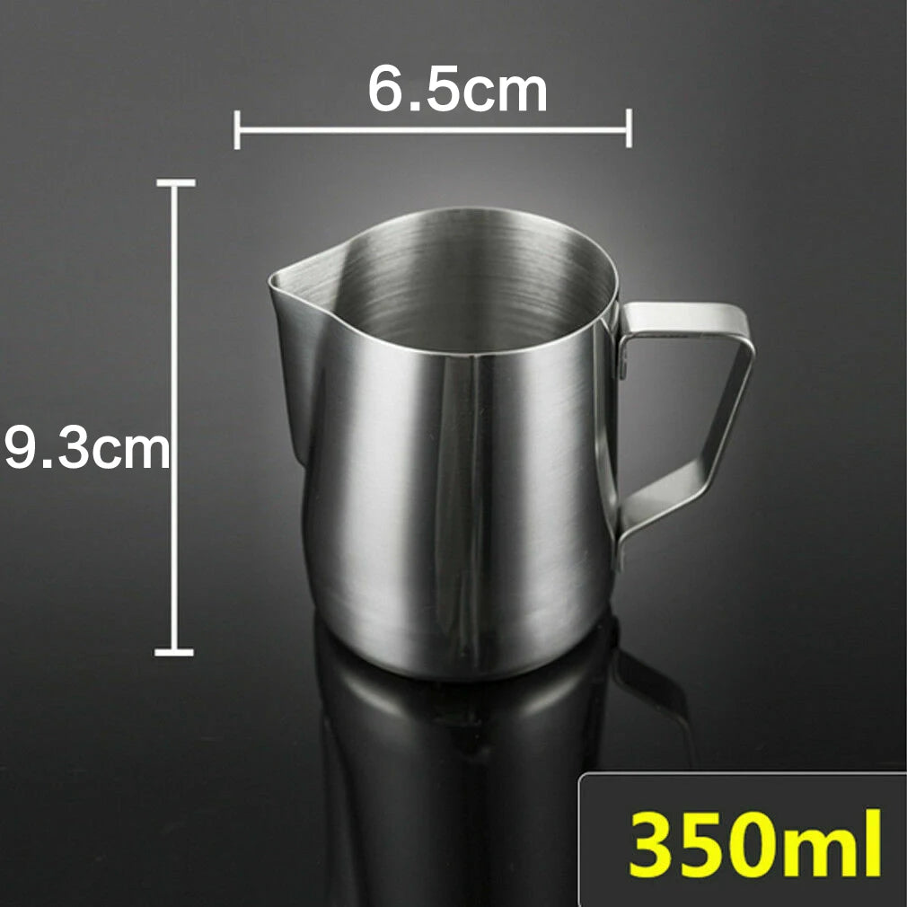 Milk Frother Jug: Stainless Steel Milk Frothing Pitcher - 100/350/600ml