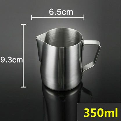Milk Frother Jug: Stainless Steel Milk Frothing Pitcher - 100/350/600ml
