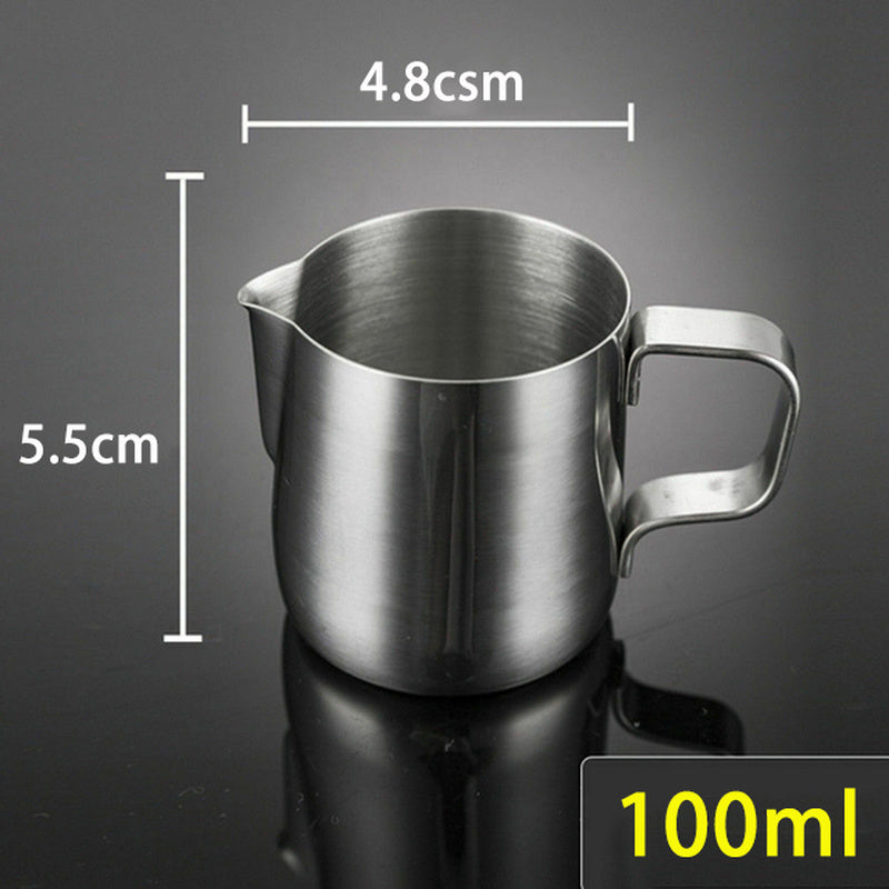 Milk Frother Jug: Stainless Steel Milk Frothing Pitcher - 100/350/600ml