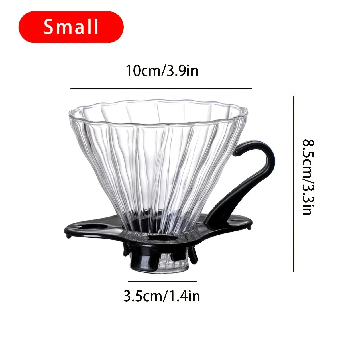 Glass Coffee Pot and Funnel Hand-Made Coffee Pot Filter Set Cloud Shaped Coffee Maker Server with Extraction Cup for Home Use