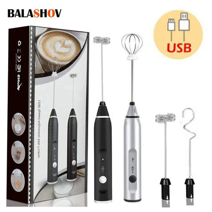 Portable Electric Milk Frother USB Handheld Blender