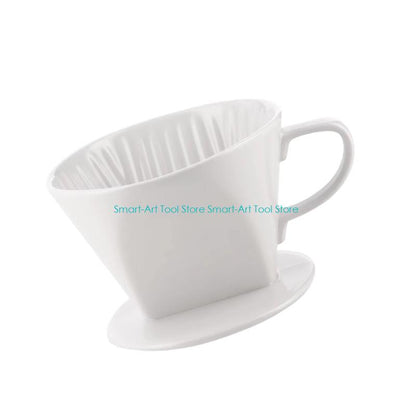 Coffee Dripper: Ceramic Coffee Filter Cup - Reusable Conical Dripper