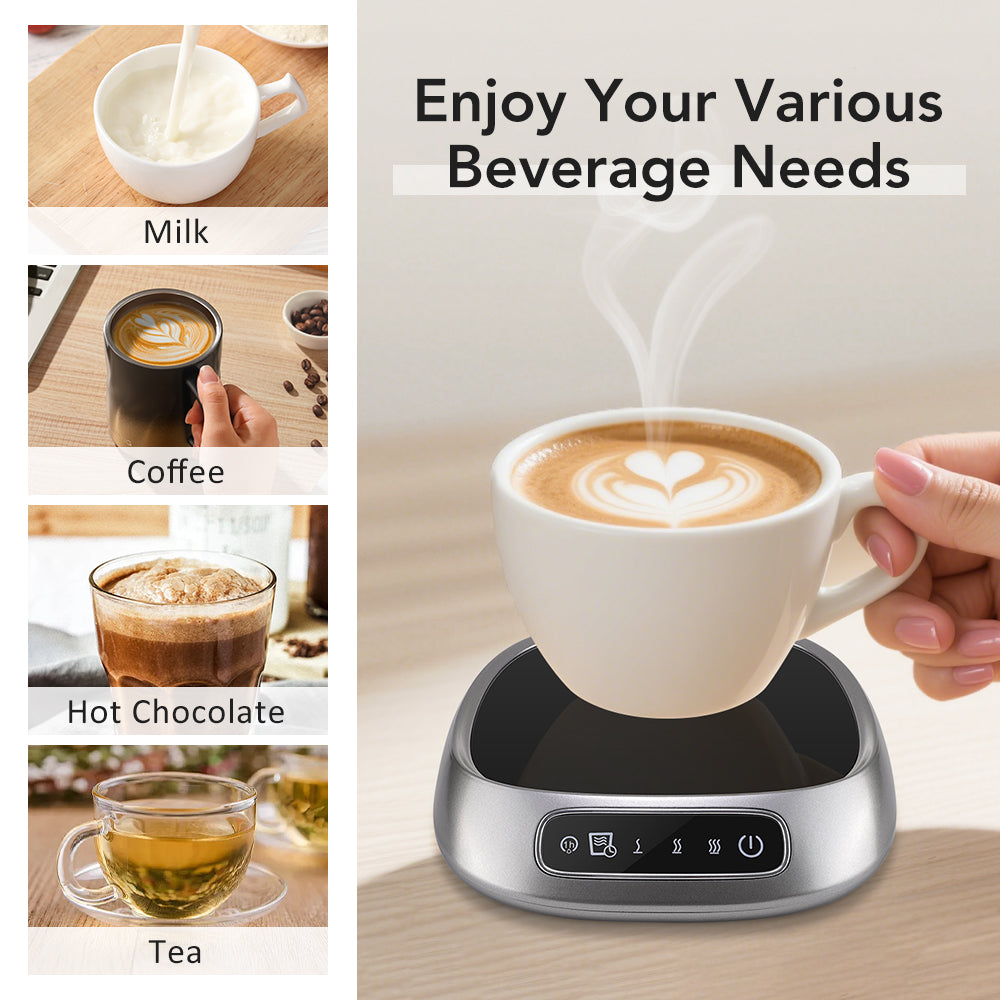 Smart Heating Cup Mat - USB Coffee Mug Warmer with Timer
