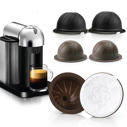 1PC Reusable About 60 Times Using Coffee Capsule For Nespresso Vertuo Vertuoline Refillable Pods 150ML/230ML