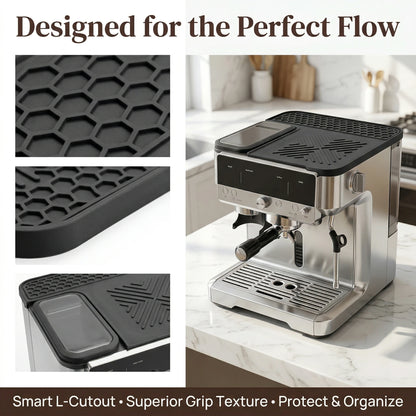 Anti-Slip Silicone Top Cover Mat for Ninja Luxe Cafe Accessories Dustproof Thermal Pad for ES601 ES701 Coffee Maker