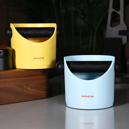KACACAO Coffee Knock Box Anti Slip Shock-absorbent Dump Coffee Grind Knock Espresso Grind Dump Waste Bin Cafe For Barista