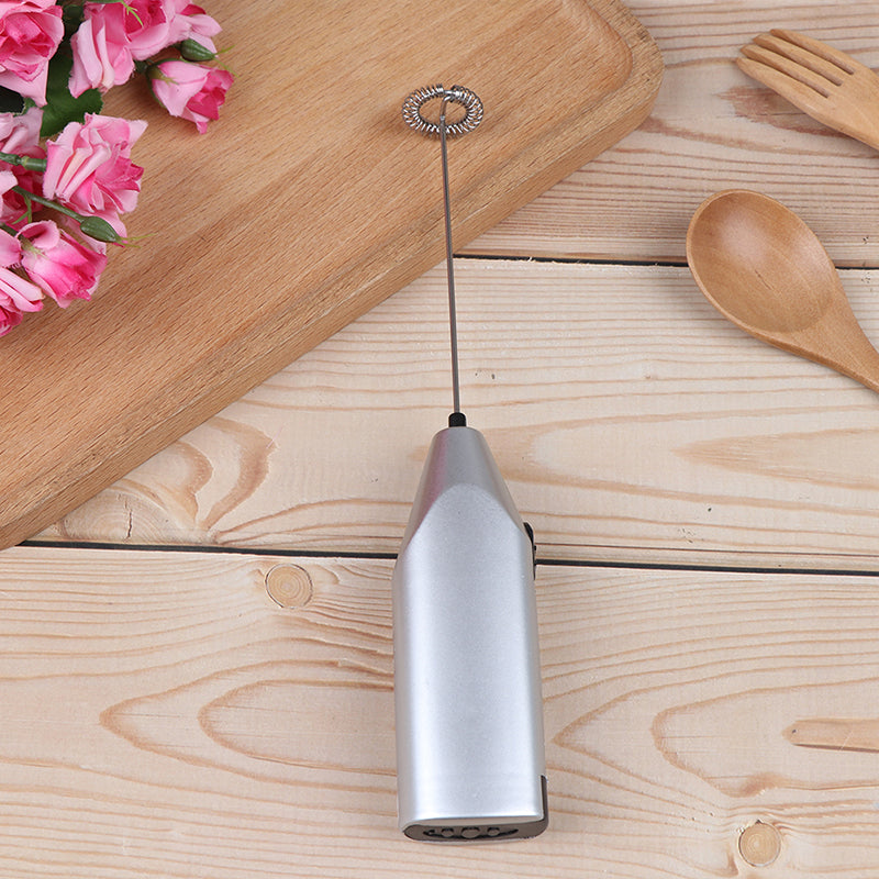 Milk Frother Handheld Battery Foam Maker Stainless Steel