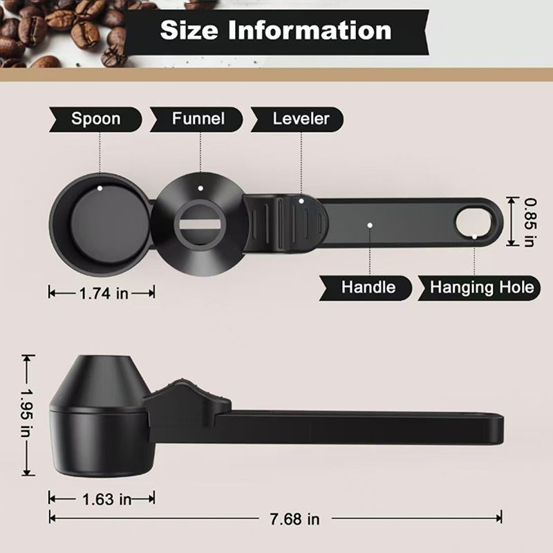 Coffee Scoop Funnel for K-Cup - 2 Tbsp Measuring Spoon