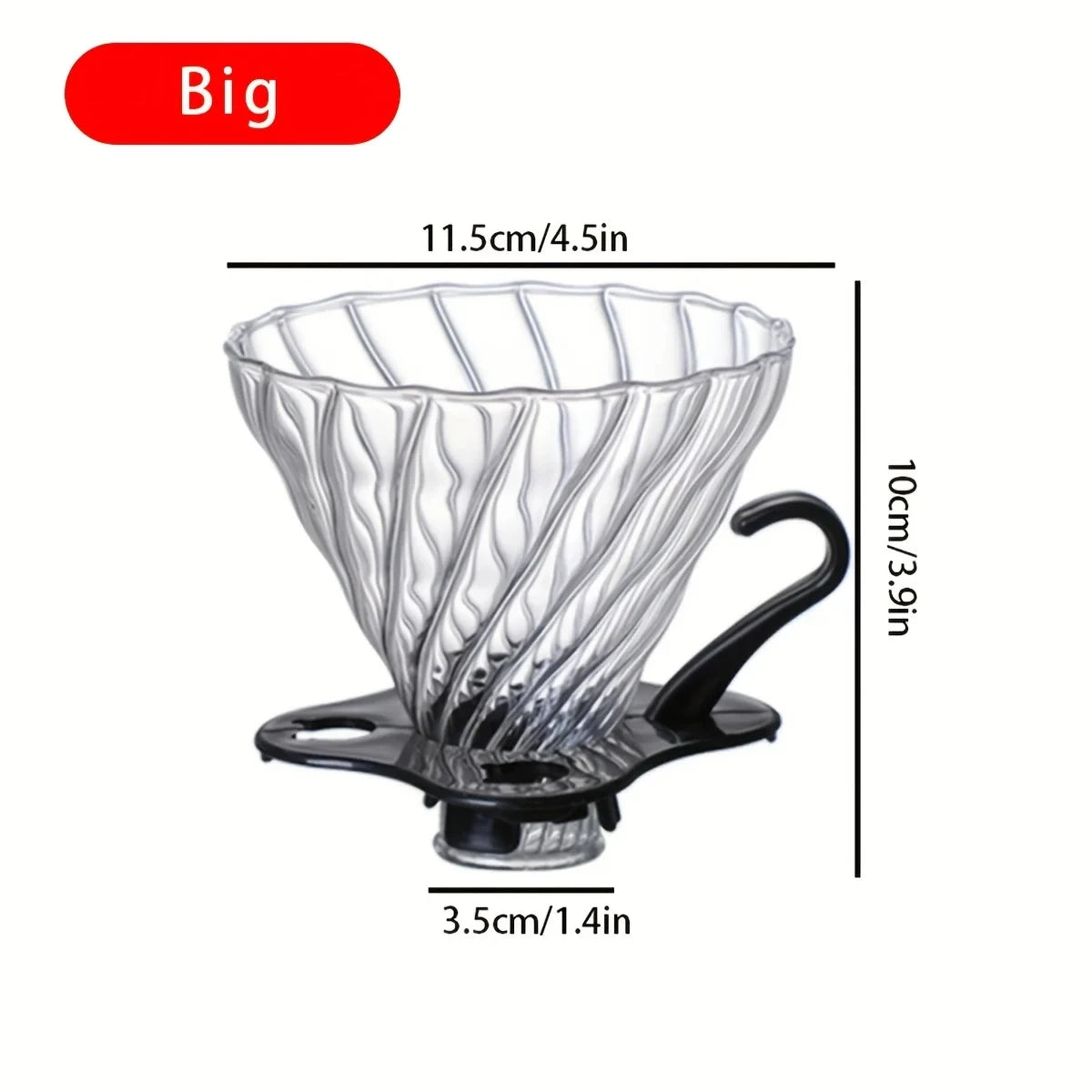 Glass Coffee Pot and Funnel Hand-Made Coffee Pot Filter Set Cloud Shaped Coffee Maker Server with Extraction Cup for Home Use