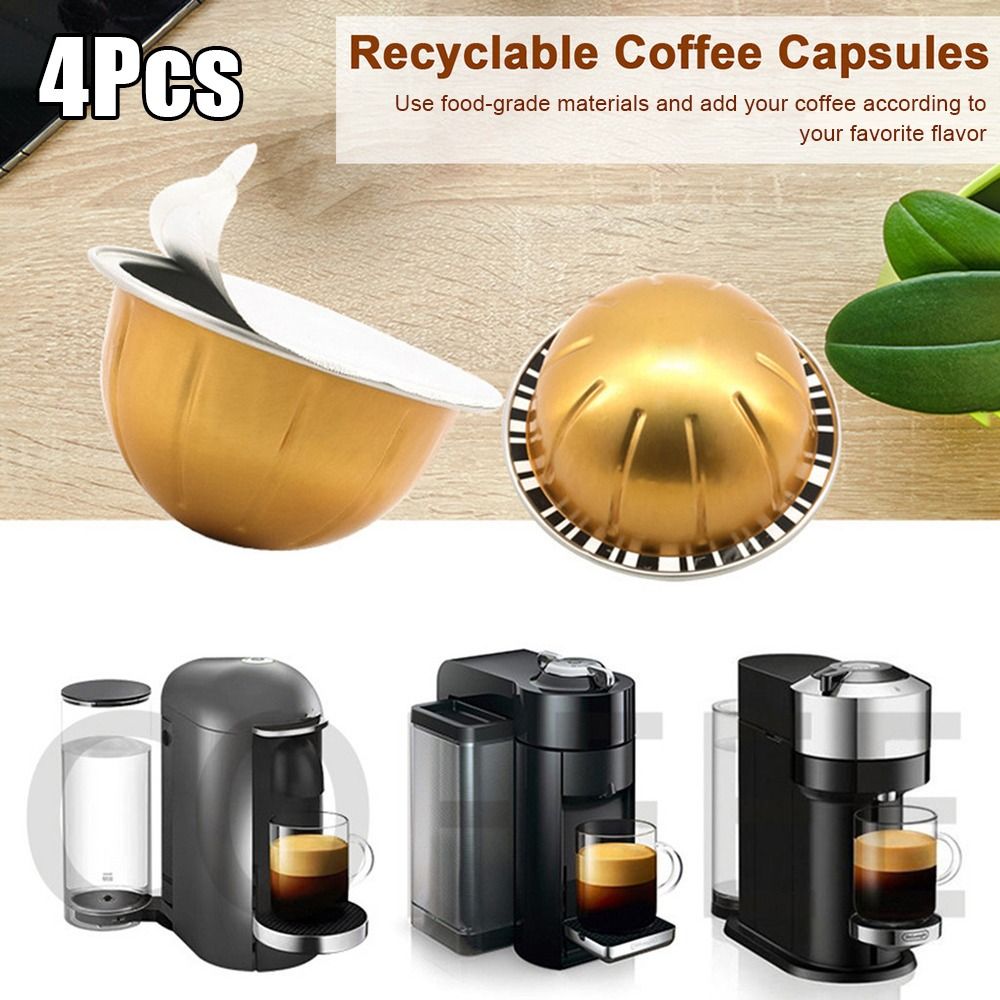 Reusable Coffee Pods for Vertuo Next - 4Pcs Set