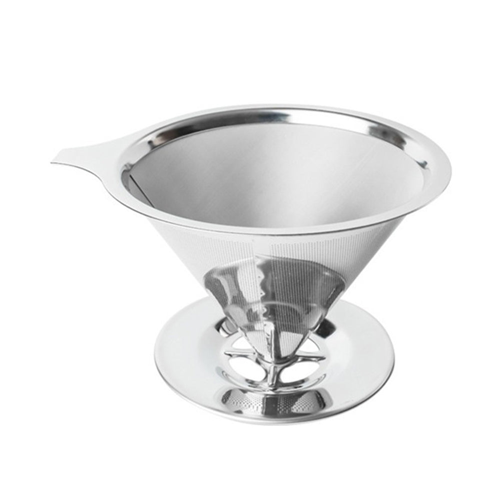 Double Layer Coffee Filter Holder - Stainless Steel Reusable