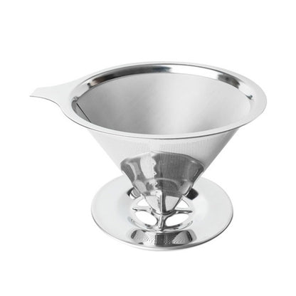 Double Layer Coffee Filter Holder - Stainless Steel Reusable