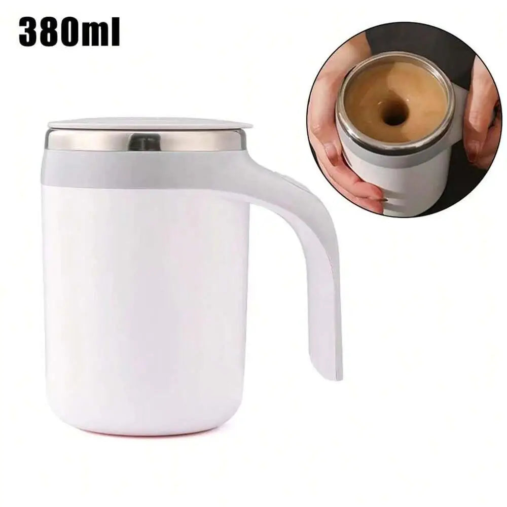 Coffee Mug: Stainless Steel Auto Magnetic Stirring Cup