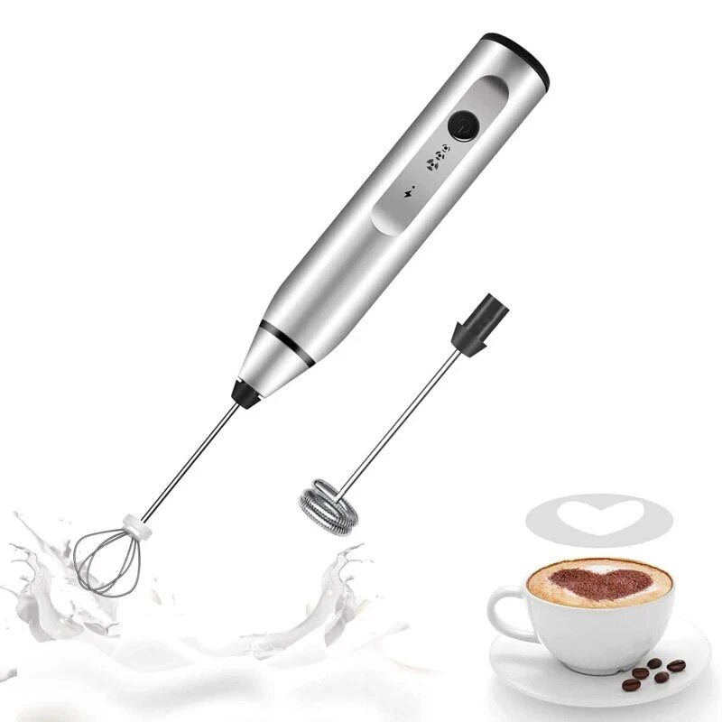 Portable Electric Milk Frother USB Handheld Blender