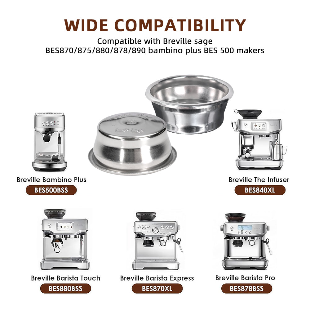 54mm Dual Wall Coffee Filter Basket for Breville Sage Espresso Makers