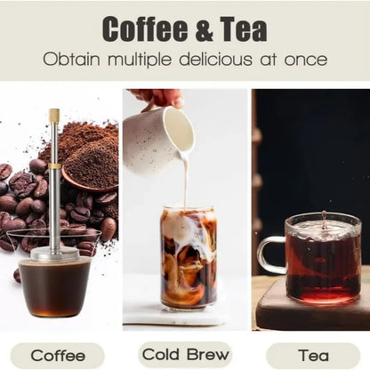 Reusable Coffee Filter Screen Portable Travel Coffee Brewer Stainless Steel Coffee And Tea Maker Tea Infuser Kitchen Accessories