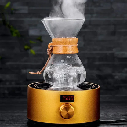 Glass Kettle with Steel Filter - Coffee Pour Over Dripper