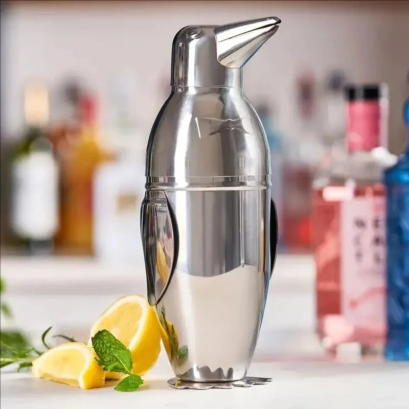 New Stainless Steel Cocktail Shaker Bartending Tools Bartender Kit Martini Shaker Drink Mixer Set Home Drinkware