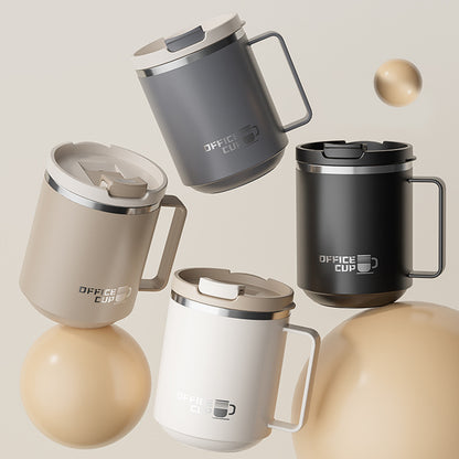 Double Wall Insulated Coffee Mug - Leak-Proof Steel Cup