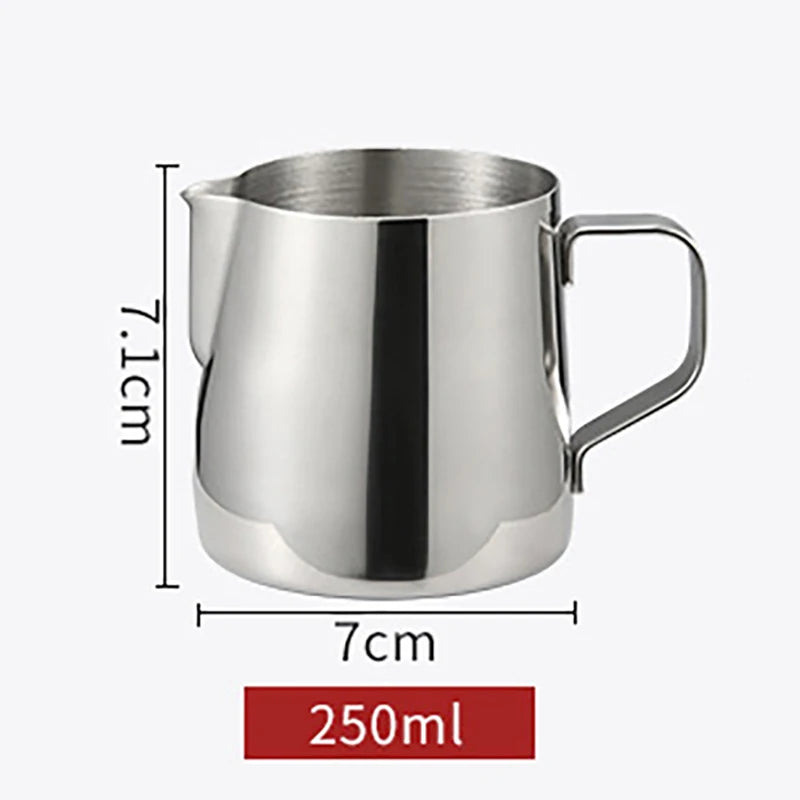 100ML-2000ML Stainless Steel Milk Frothing Pitcher Espresso Coffee Barista Craft Latte Cappuccino Cream Frothing Jug Pitcher
