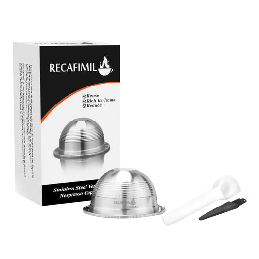 Stainless Steel Reusable Coffeee Pod capsules for Nespresso vertuo Plus Series Coffee Machine Espresso Filtration Pods