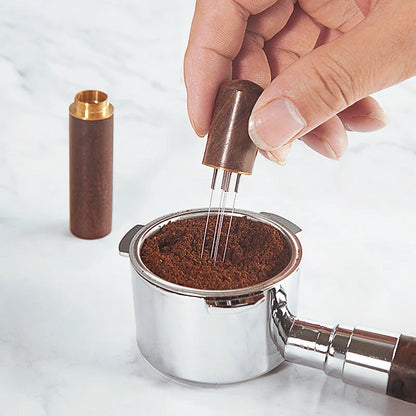Stainless Steel Espresso Tamper - Needle Distributor Leveler