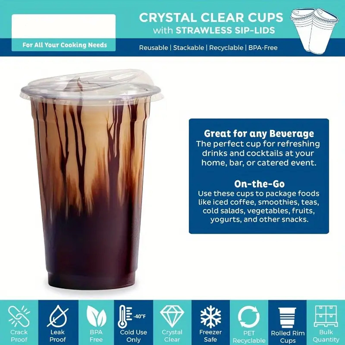 Plastic Cup: Transparent 16oz Shatterproof Cups for Coffee & Milk Tea