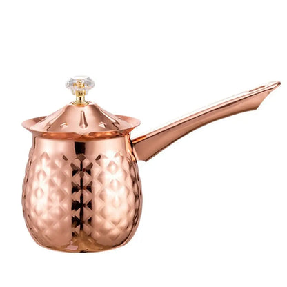 Turkish Coffee Pot - Handcrafted Stainless Steel