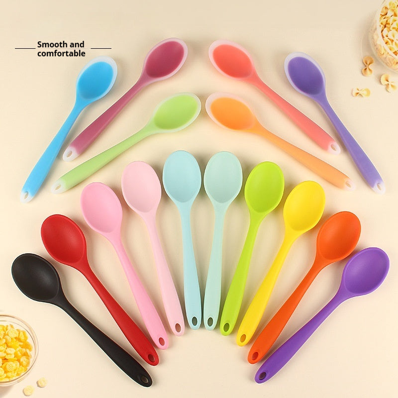 Silicone Spoons - Multicolored Nonstick Kitchen Tools