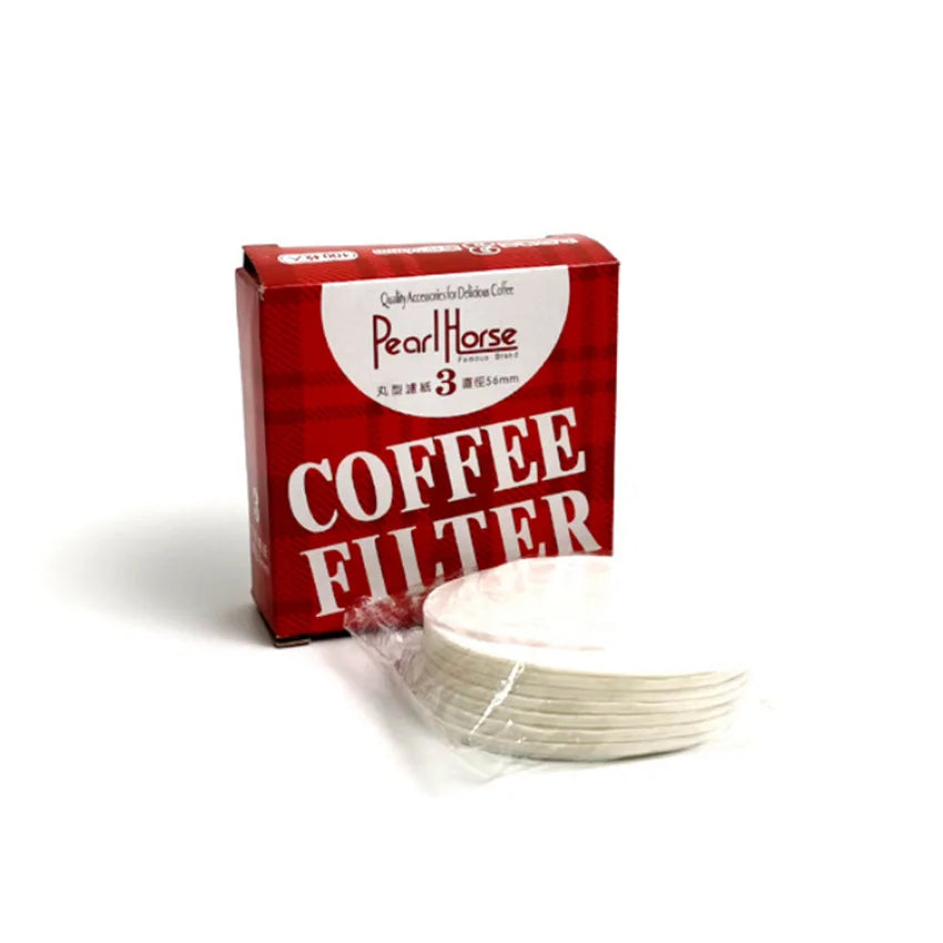 Round Coffee Filter Paper: 100Pcs for Ice Drop & Moka Pot