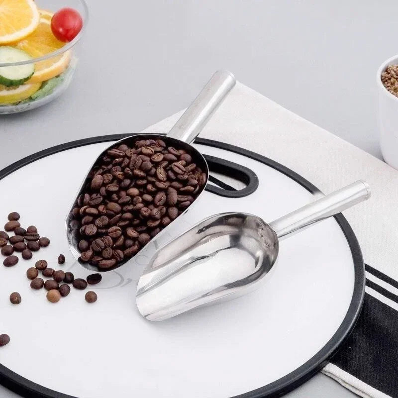Stainless-Steel Ice Cube Scoop for Bar & Kitchen