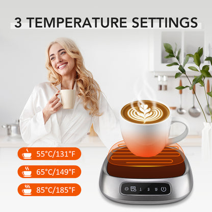 Smart Heating Cup Mat - USB Coffee Mug Warmer with Timer
