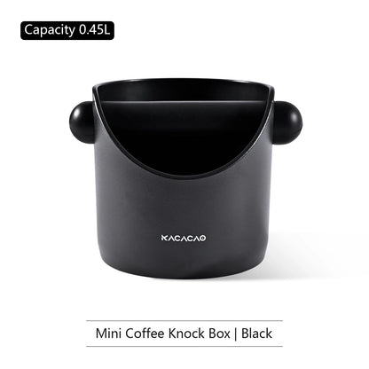 KACACAO Coffee Knock Box Anti Slip Shock-absorbent Dump Coffee Grind Knock Espresso Grind Dump Waste Bin Cafe For Barista