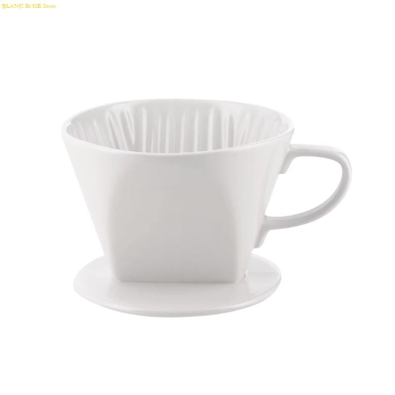 Porcelain Drip Coffee Maker Funnel - Conical Hand Filter Cup