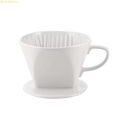 Porcelain Drip Coffee Maker Funnel - Conical Hand Filter Cup