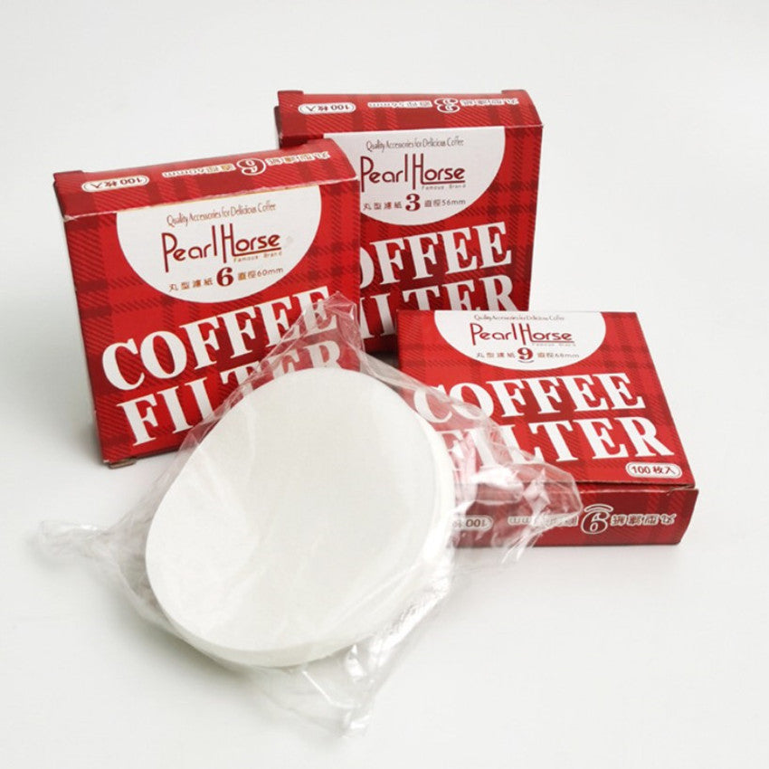 Round Coffee Filter Paper: 100Pcs for Ice Drop & Moka Pot