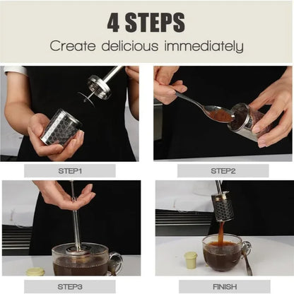 Reusable Coffee Filter Screen Portable Travel Coffee Brewer Stainless Steel Coffee And Tea Maker Tea Infuser Kitchen Accessories