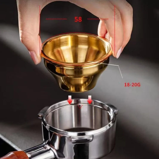 58mm Precision Variable Diameter Espresso Portafilter Basket |0.25mm Uniform Holes Coffee Filter Basket, Boost Flavor Extraction