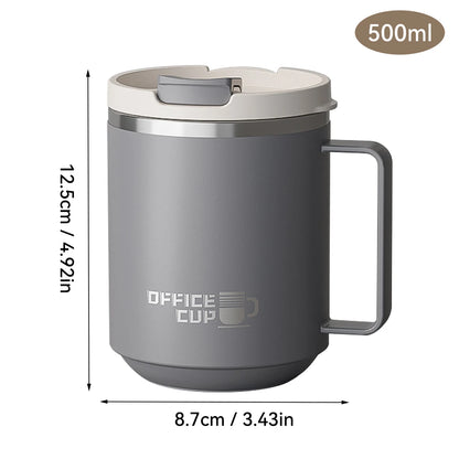 Double Wall Insulated Coffee Mug - Leak-Proof Steel Cup