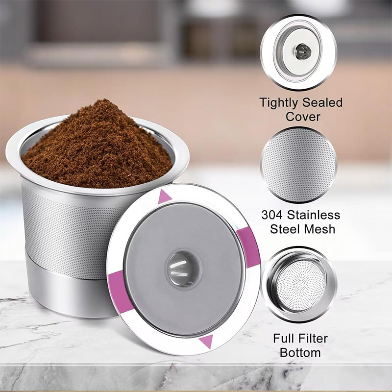 Reusable Coffee Pods - Stainless Steel Filters for Keurig