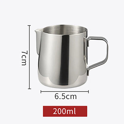 100ML-2000ML Stainless Steel Milk Frothing Pitcher Espresso Coffee Barista Craft Latte Cappuccino Cream Frothing Jug Pitcher