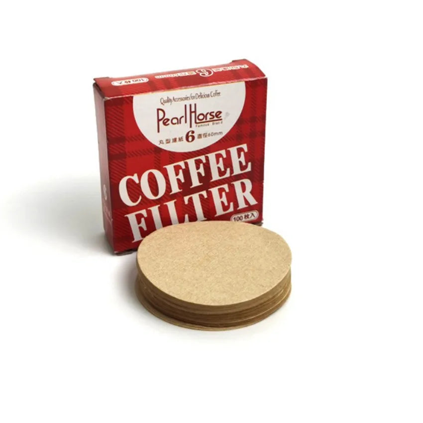 Round Coffee Filter Paper: 100Pcs for Ice Drop & Moka Pot