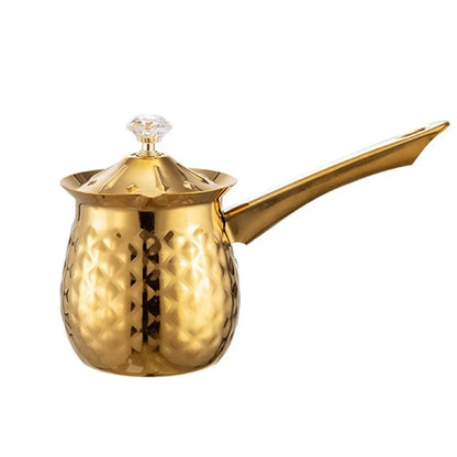 Turkish Coffee Pot - Handcrafted Stainless Steel