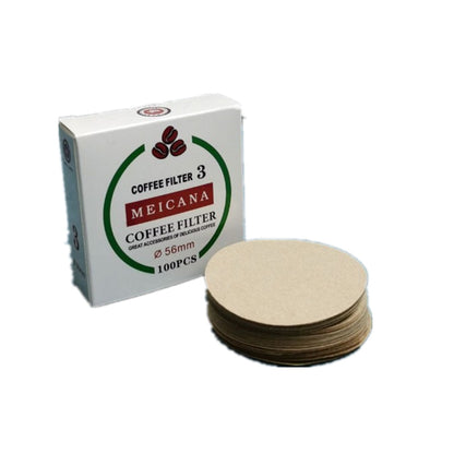 Round Coffee Filter Paper: 100Pcs for Ice Drop & Moka Pot
