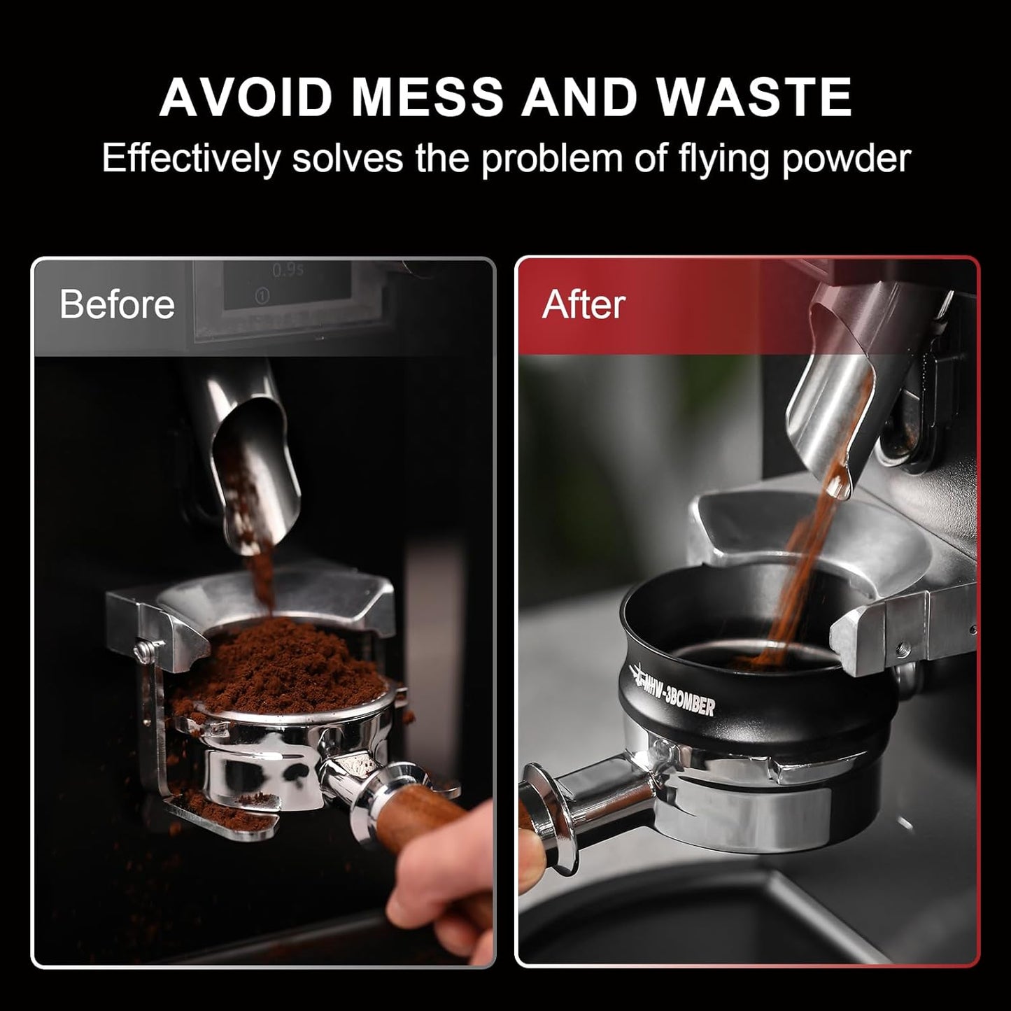 Espresso Tamper Dosing Funnel 51/54/58mm Barista Tool